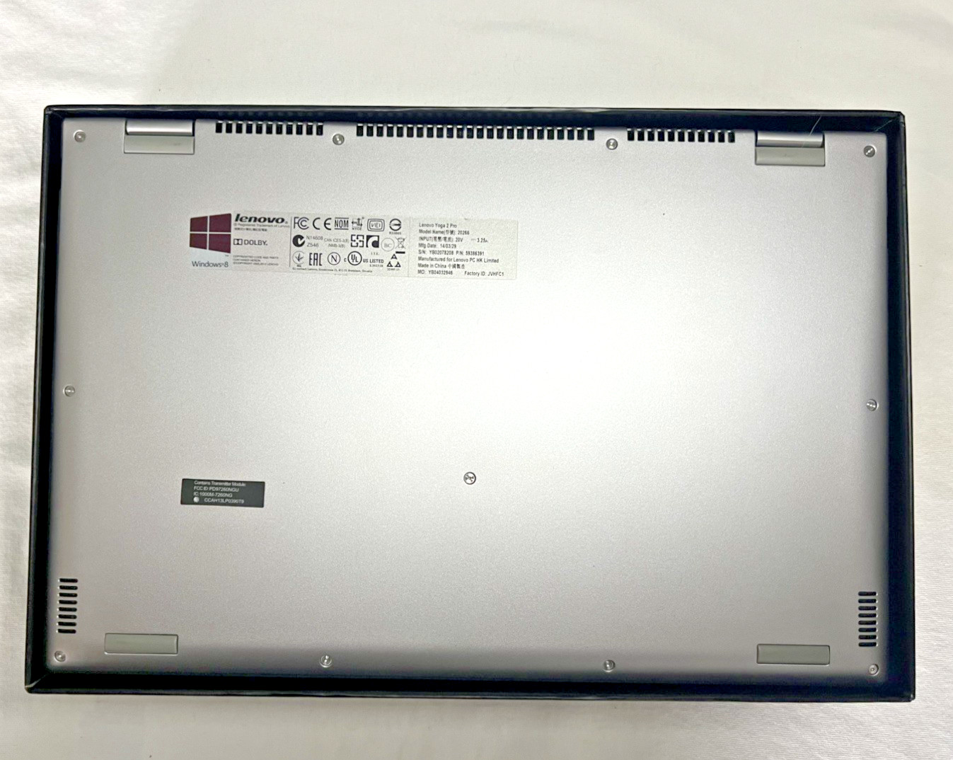 Lenovo Yoga 2 Pro 13.3″ QHD+ Touch Laptop i7-4510U 2.00GHz 8GB RAM Tested