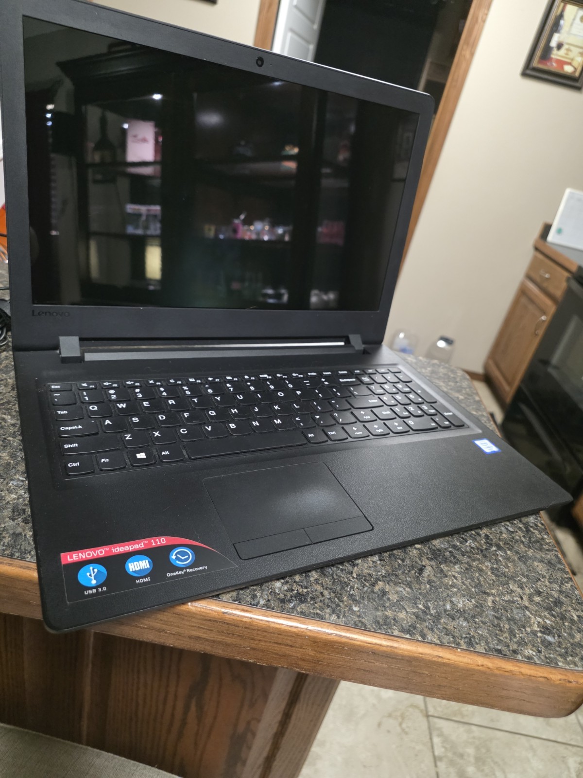 Lenovo IdeaPad 110 15.6″ Intel Core i3 Windows Laptop Black Webcam HDMI Charger