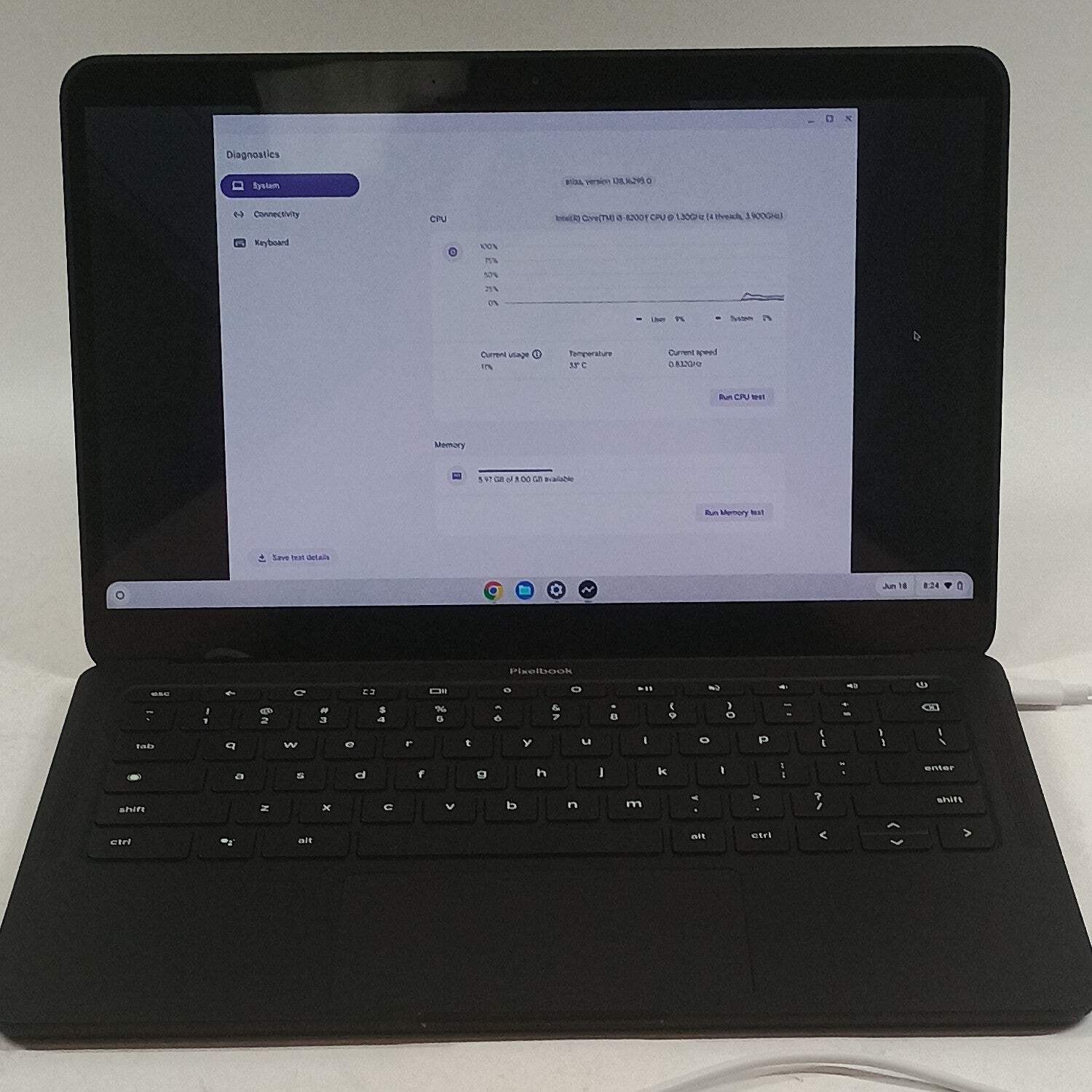 Broken Google Pixelbook Go 13.3″ i5-8200Y 1.3GHz 8GB RAM 128GB SSD READ