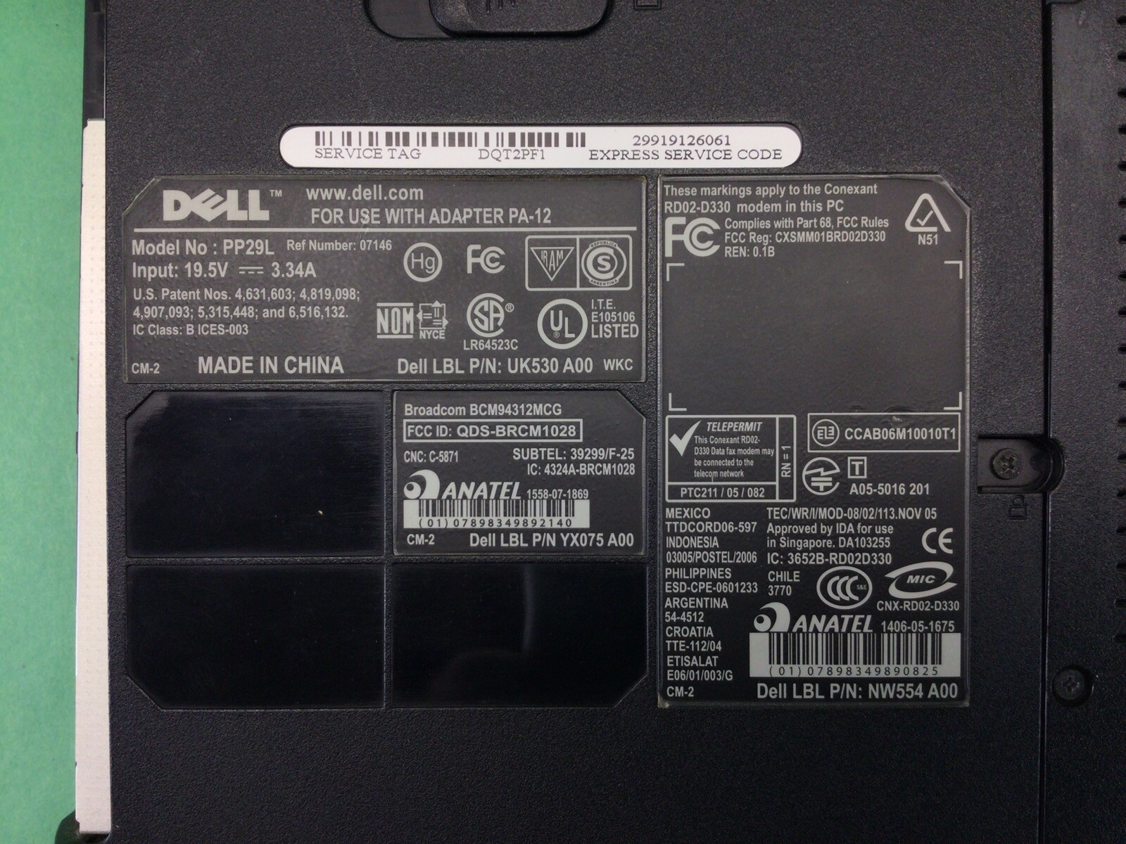 Dell Inspiron 1525 PP29L 15.5″ Laptop – UNTESTED