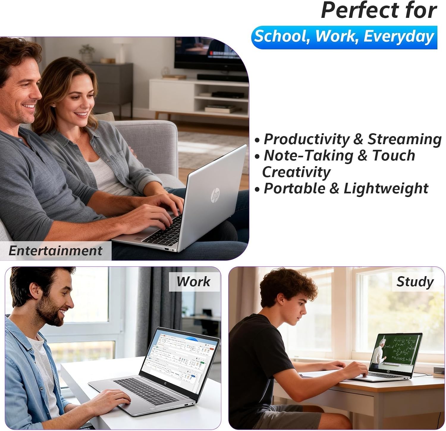 HP Laptop 17.3″ Intel Core i5 Processor Up to 64GB RAM 2TB SSD Microsoft Office