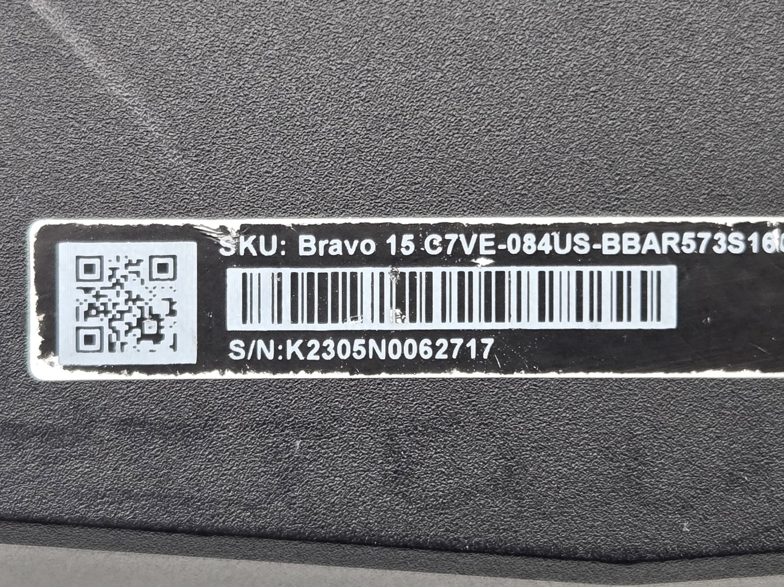 MSI Bravo 15 C7VE 15″ FHD RYZEN 5 7535HS WITH RADEON GRAPHICS 512GB SSD 16GB
