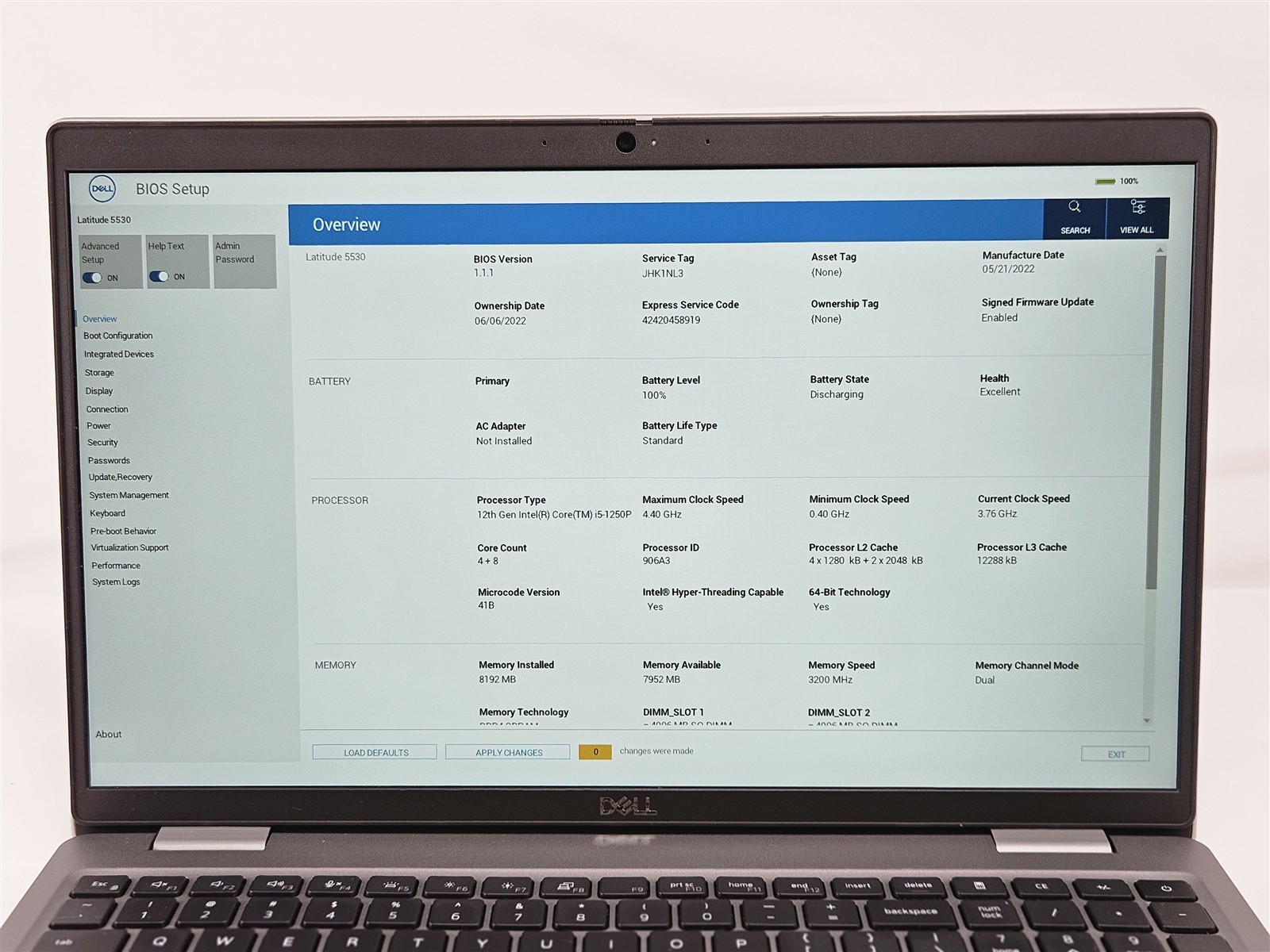 Dell Latitude 5530 15.6″ Core i5-1250P 8GB 256GB SSD Thunderbolt 4