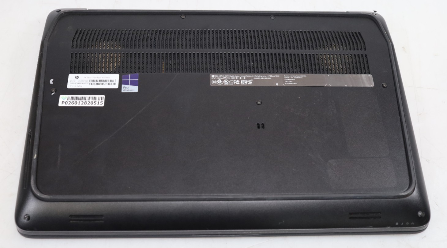HP ZBook 15 G3 15.6″ Intel i7-6700HQ 8GB DDR4 No HDD BATT COA OS