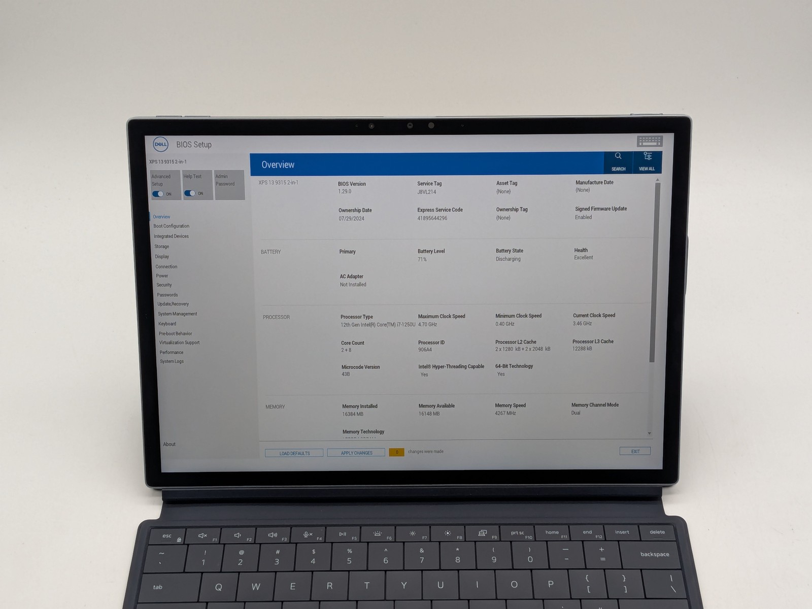 Dell XPS 13 9315 2-in-1 13″ Touch I7-1250U 1TB 16GB W11P Backlit FP Reader IRCam
