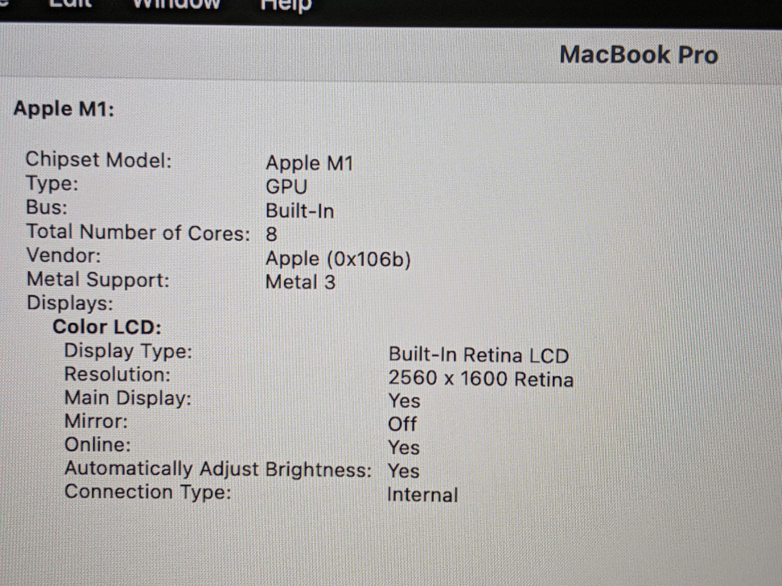 Apple MacBook Pro A2338 (2020) 13.3″ M1 8CPU/8GPU 3.2GHz 16GB 1TB MYDA2LL/A +PA