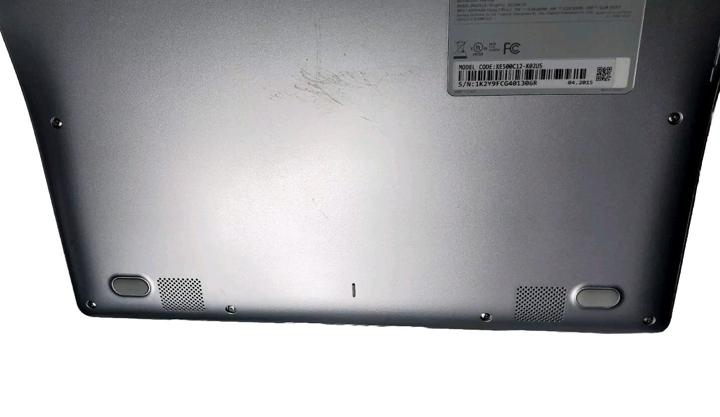 Samsung Notebook – XE500C12K01US Soft Top No Power Cord Preowned