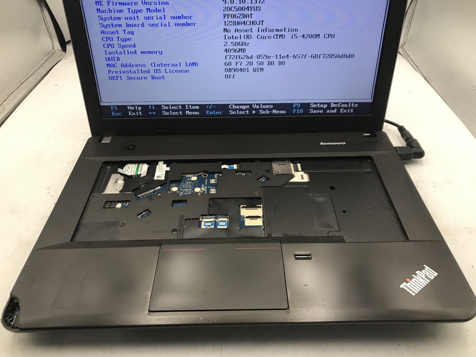 LENOVO THINKPAD E440 – BOOTS TO BIOS – INTEL I5 4200M – NO RAM – READ DESC – BB!