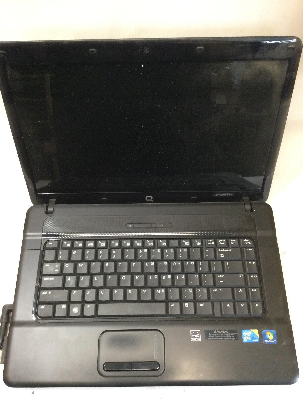 COMPAQ 610 – INTEL CORE 2 DUO – 4GB RAM – POWER ON / BIOS LOCK – READ DESC – BB!