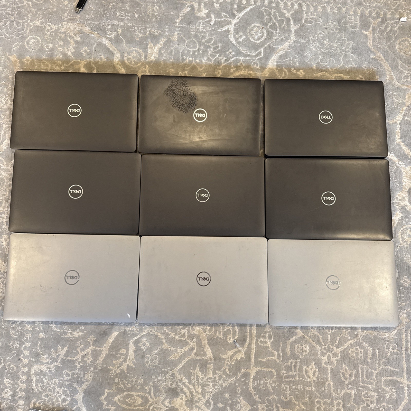 LOT OF 9 Dell Latitude 5500, 5510 Laptops i5,i7 8,16gb Varying Condition NO SSD