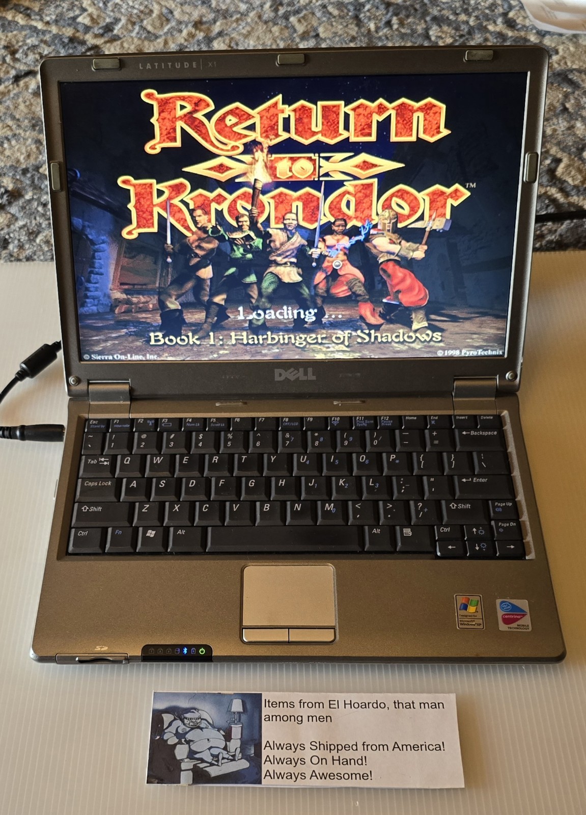 Dell Latitude X1 1.1Ghz Pentium M 1.25GB Ram 30GB HDD Windows XP Pro 32 Bit