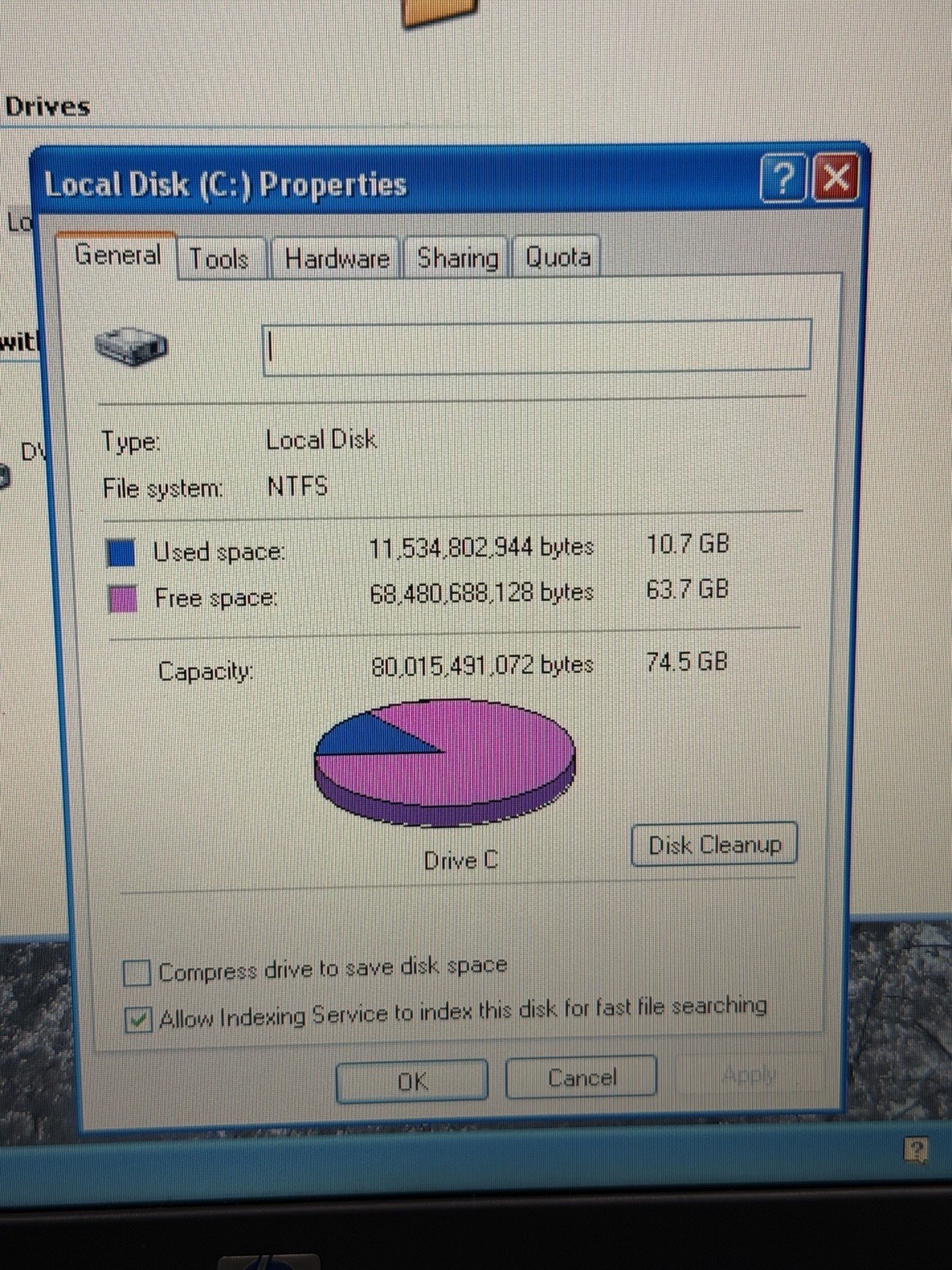HP Compaq nx9030 Laptop Intel Centrino Windows XP Excellent Condition No Charger