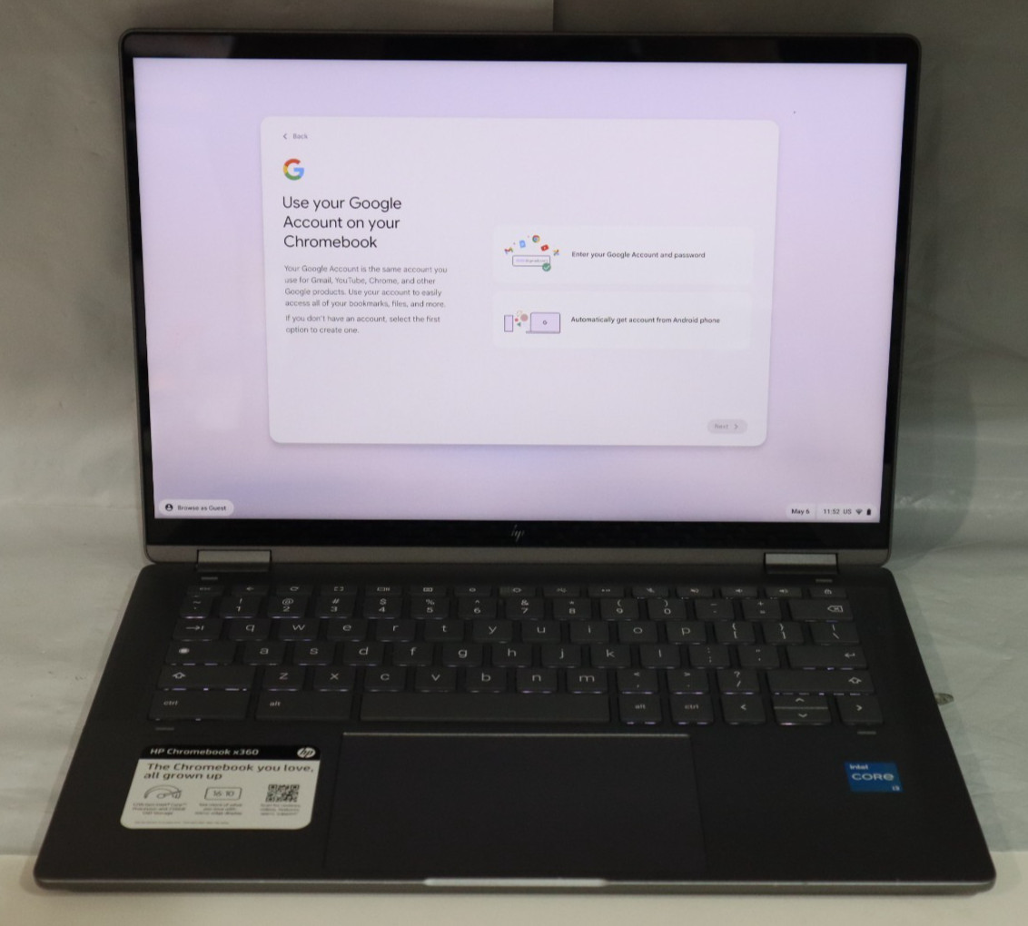 HP Chromebook x360 14c-cd0053dx Laptop (i3-1215U/8GB/256GB) #20626