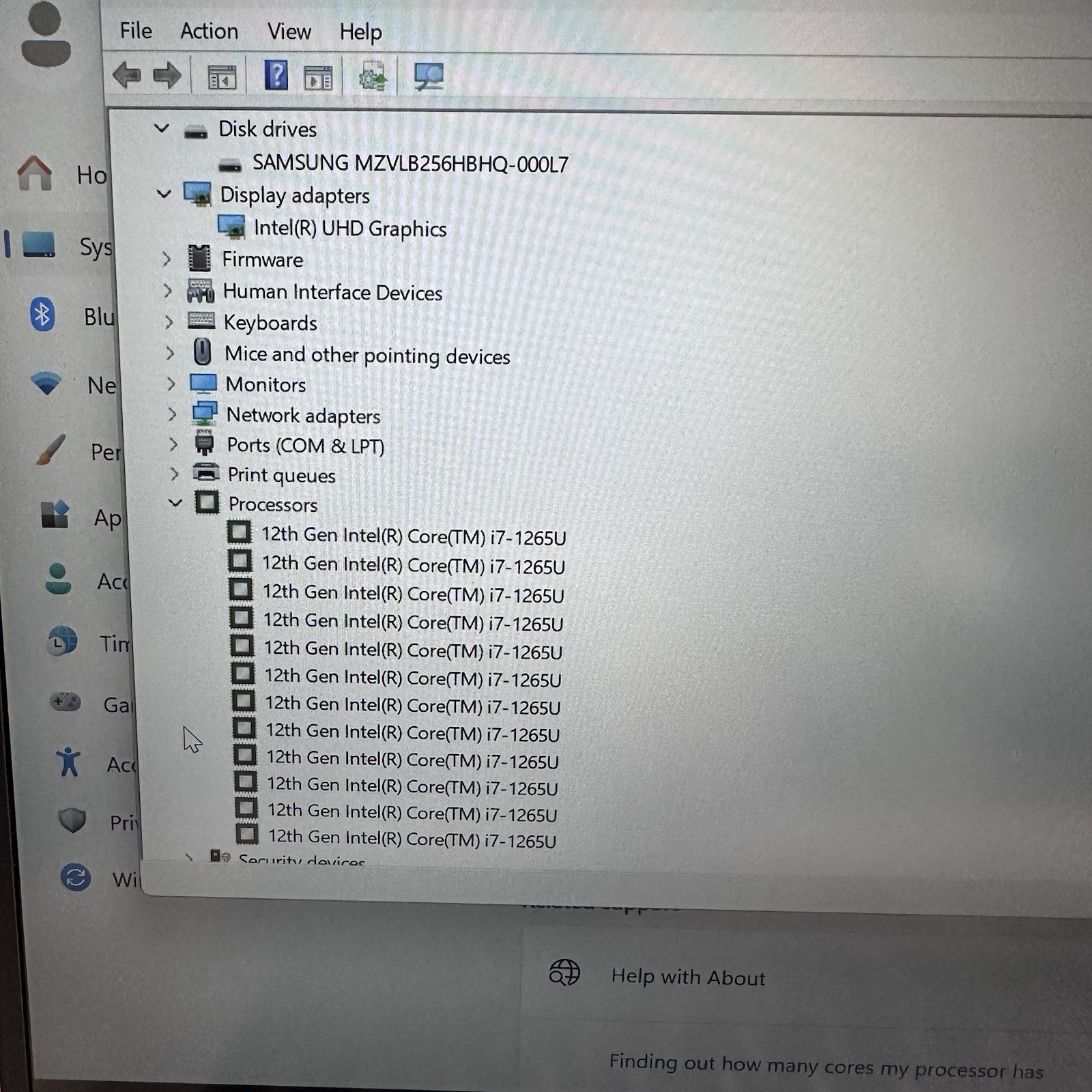 Hp Elitebook 840 G9 i7-1265U 1.8GHz, 8GB RAM, 256GB NVMe, Win-11 Pro..