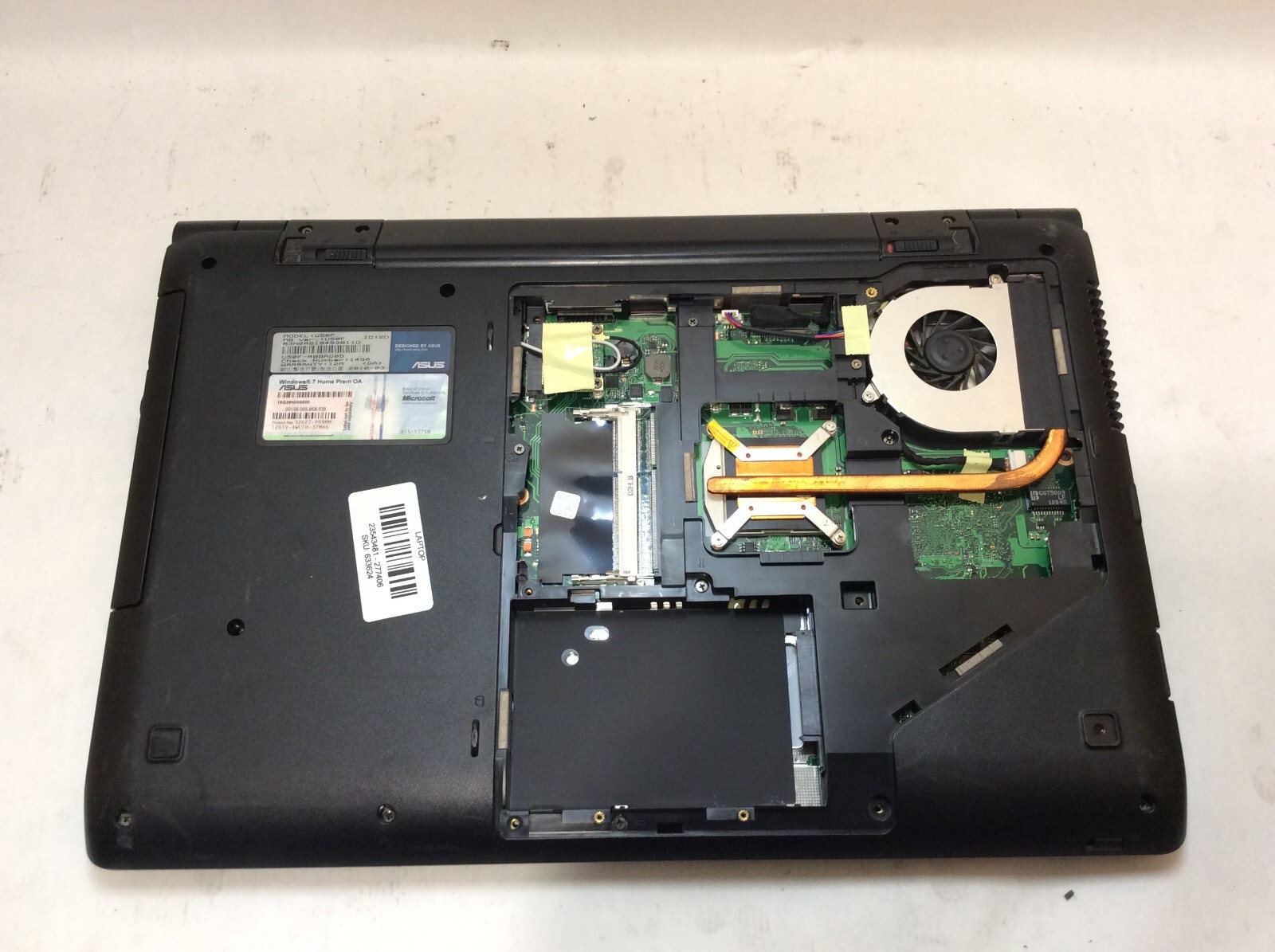 ASUS U50F Laptop 15″ Intel Core i3 1st Gen WON’T BOOT -PP