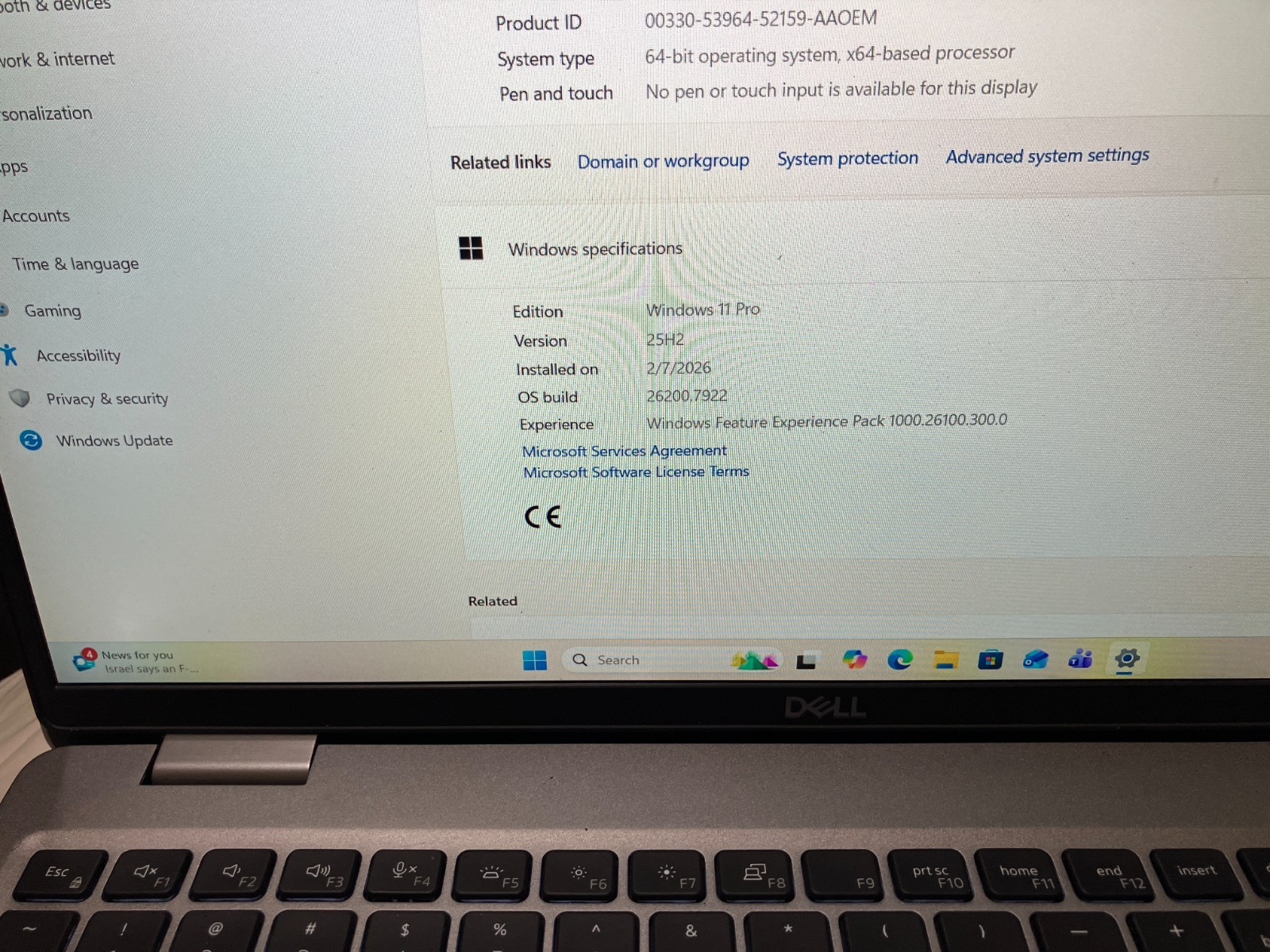 Dell Precision 3561 Core i5-11500H 2.90GHz 16GB 1TB Samsung 9A1 4.0 NVMe SSD W11