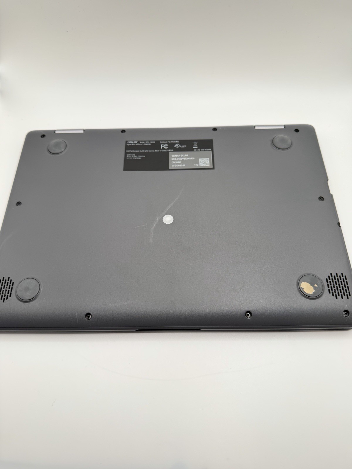 ASUS CHROMEBOOK 11.6″in GREY 32GB/4GB RAM CX22NA-BCLN4 INTEL UHD GRAPHICS