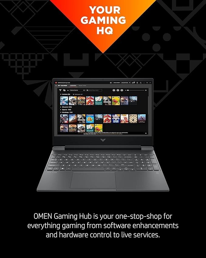 HP Victus Gaming 15-FB0121NR 15.6” (512GB SSD AMD Ryzen 5 5600H 3.3GHz 8GB RAM)