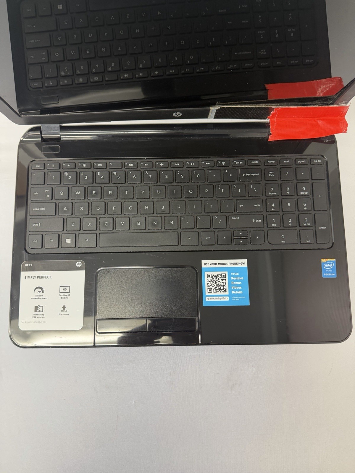 HP Notebook 15 Laptop – Good Screen – Intel Pentium N3540 – Read Desc