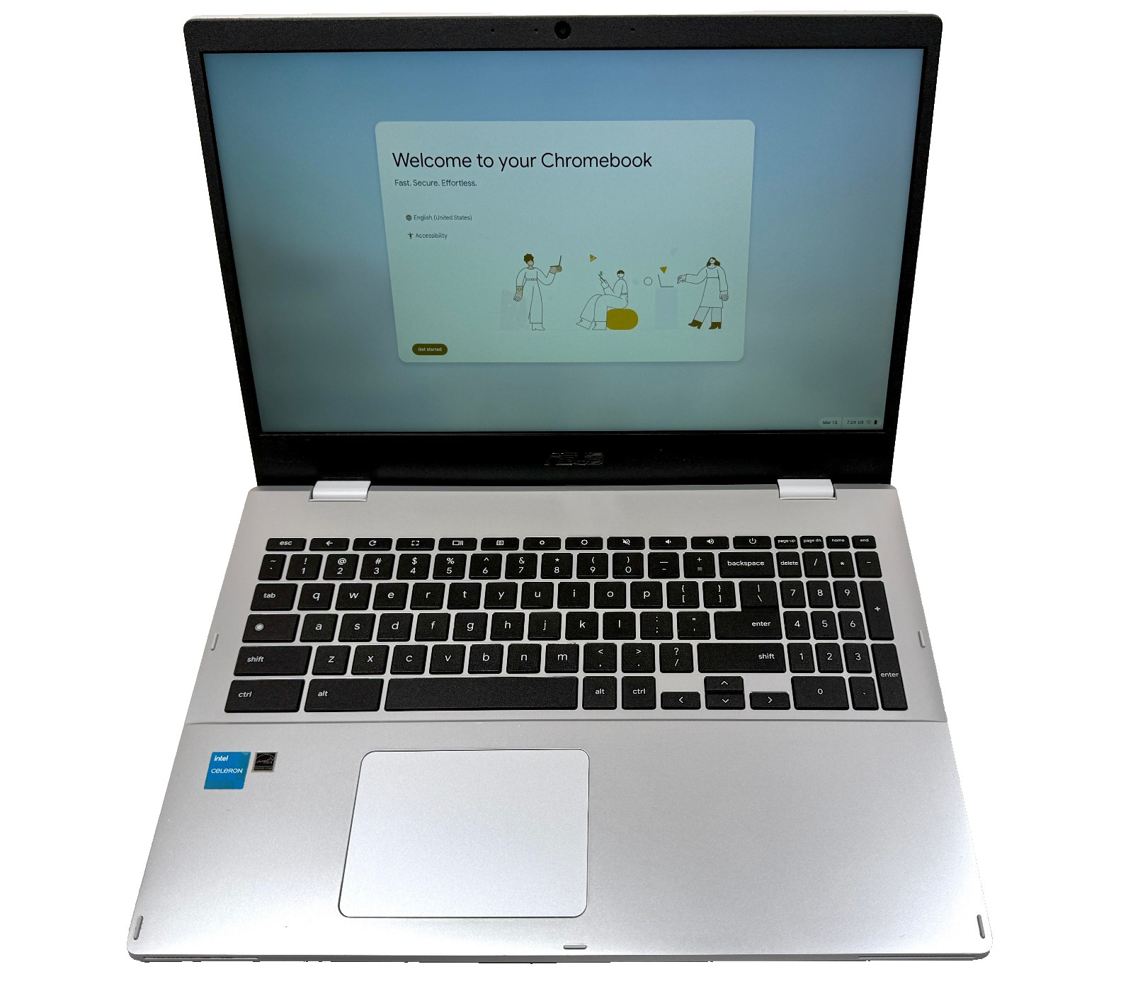 ASUS Chromebook CX1500CK 15.6″ FHD 1.1GHz Celeron N4500 4GB RAM 64GB eMMC