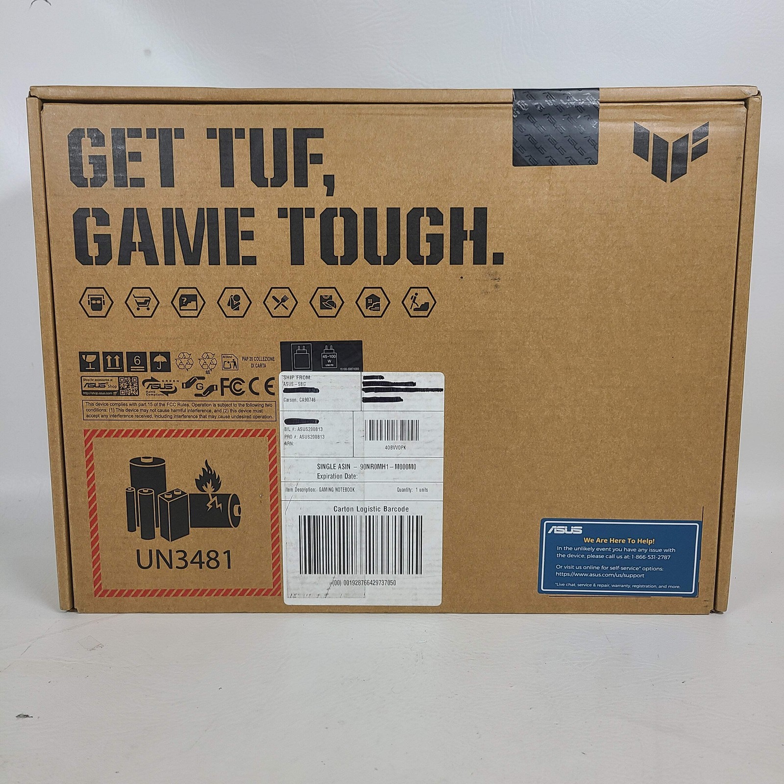 New Asus TUF F16 FX608J 16″ i7-14650HX 2.2GHz GeForce RTX 5050 16GB RAM 1TB SSD