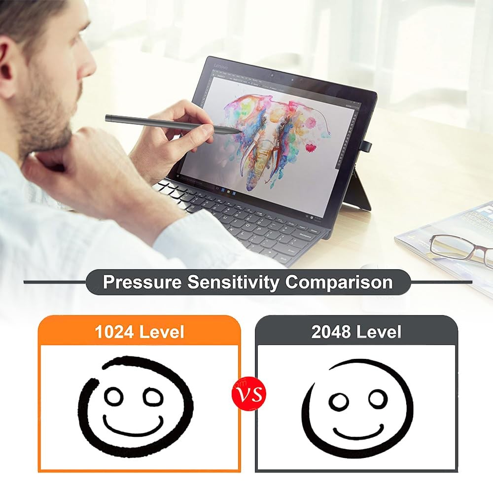 Slim Active Pen for HP EliteBook x360 G3/G4/G6/G7/G8/G9 Elite x2 ZBook Studio x3