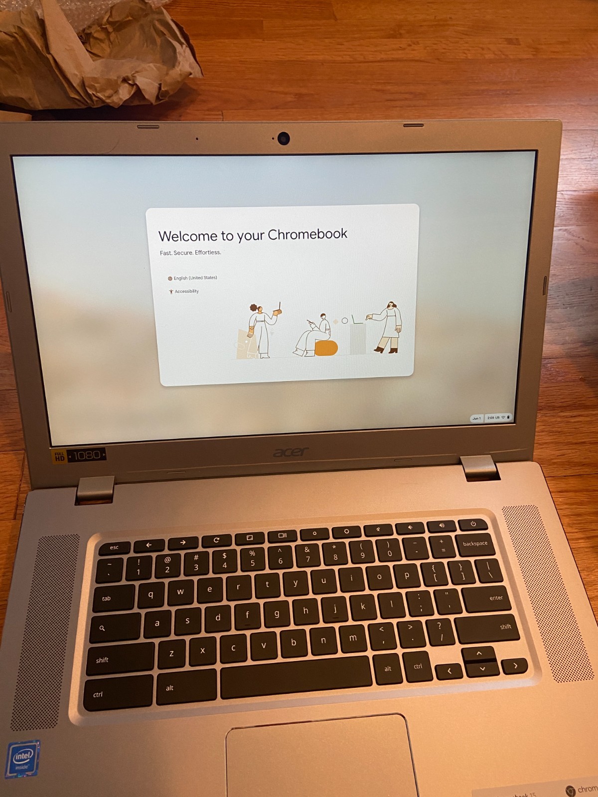 acer chromebook laptop 15.6 inch N17Q9 2