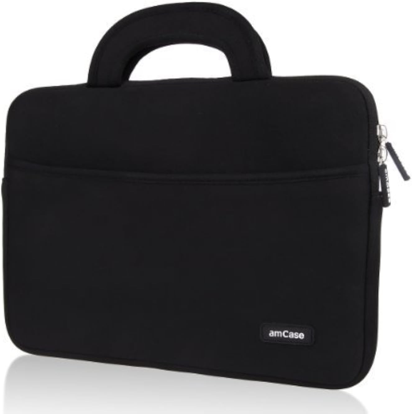 14 inch Black Travel Sleeve with Handle for Chromebook – amCase Laptop Protectio