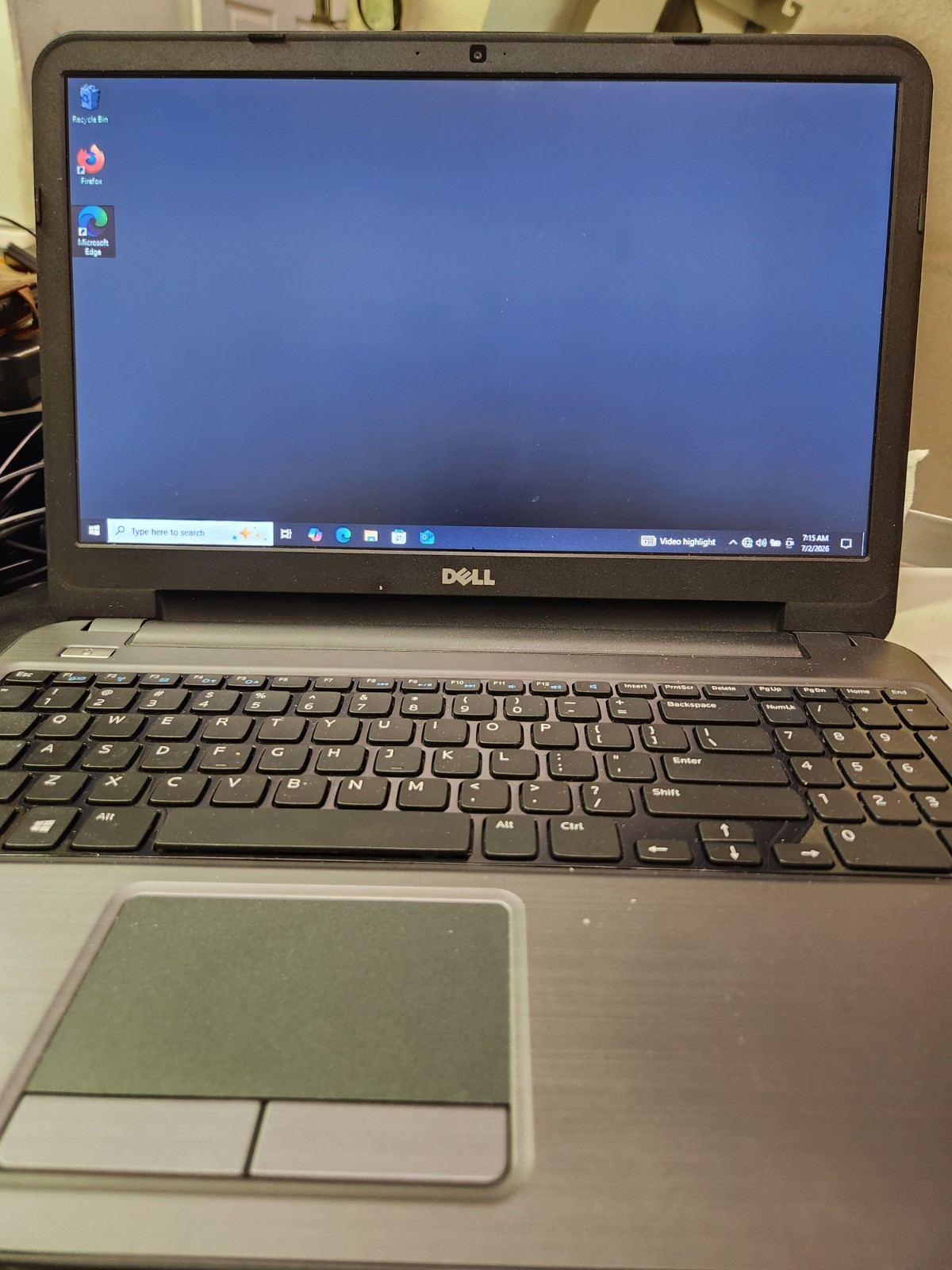 Dell Latitude 3540/i5 4th Gen 1.70GHz 8GB RAM 250 GB HD Win 10/DVD/Good Battery