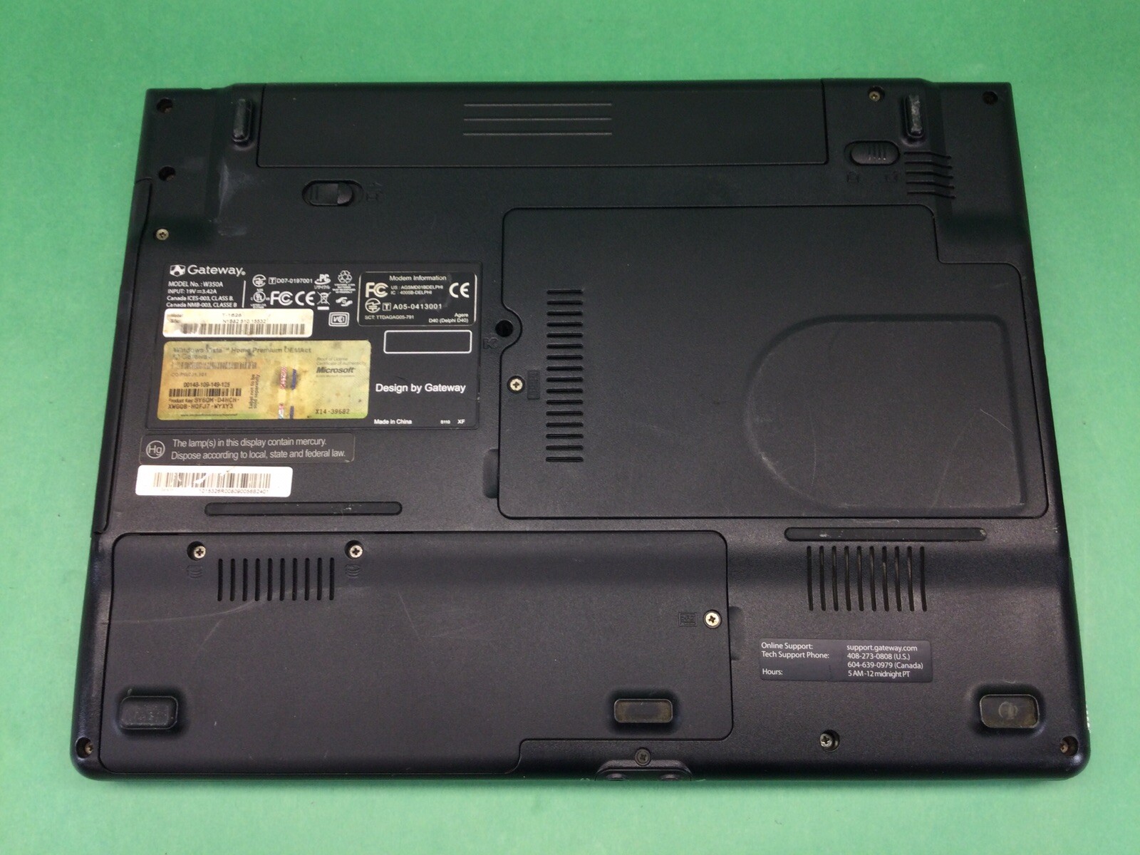 Gateway T-Series W350A – 14” Laptop – UNTESTED