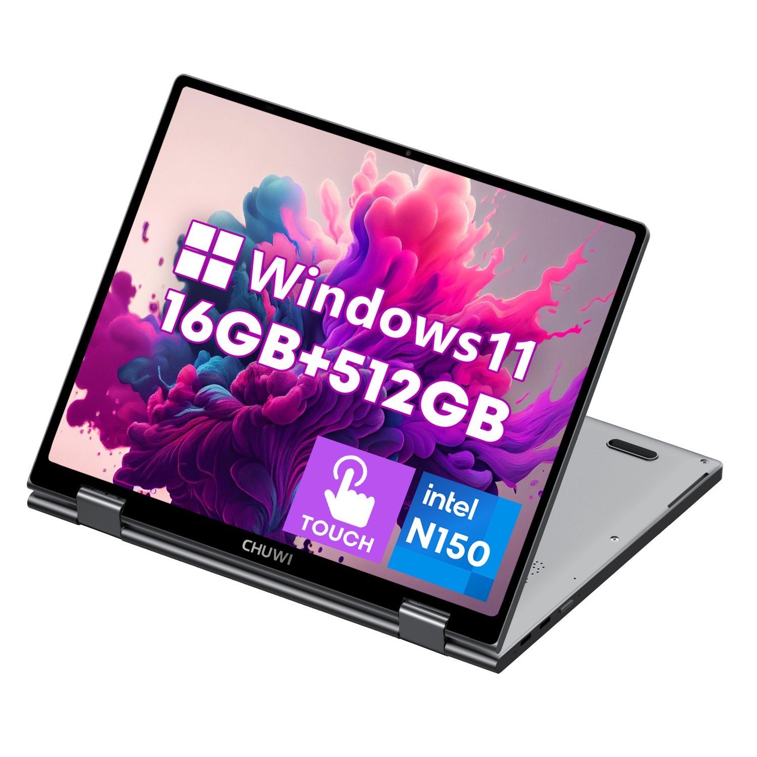 CHUWI MiniBook X 10.51″ Windows 11 Laptop Intel N150 up to 3.6GHz 16GB 512GB SSD