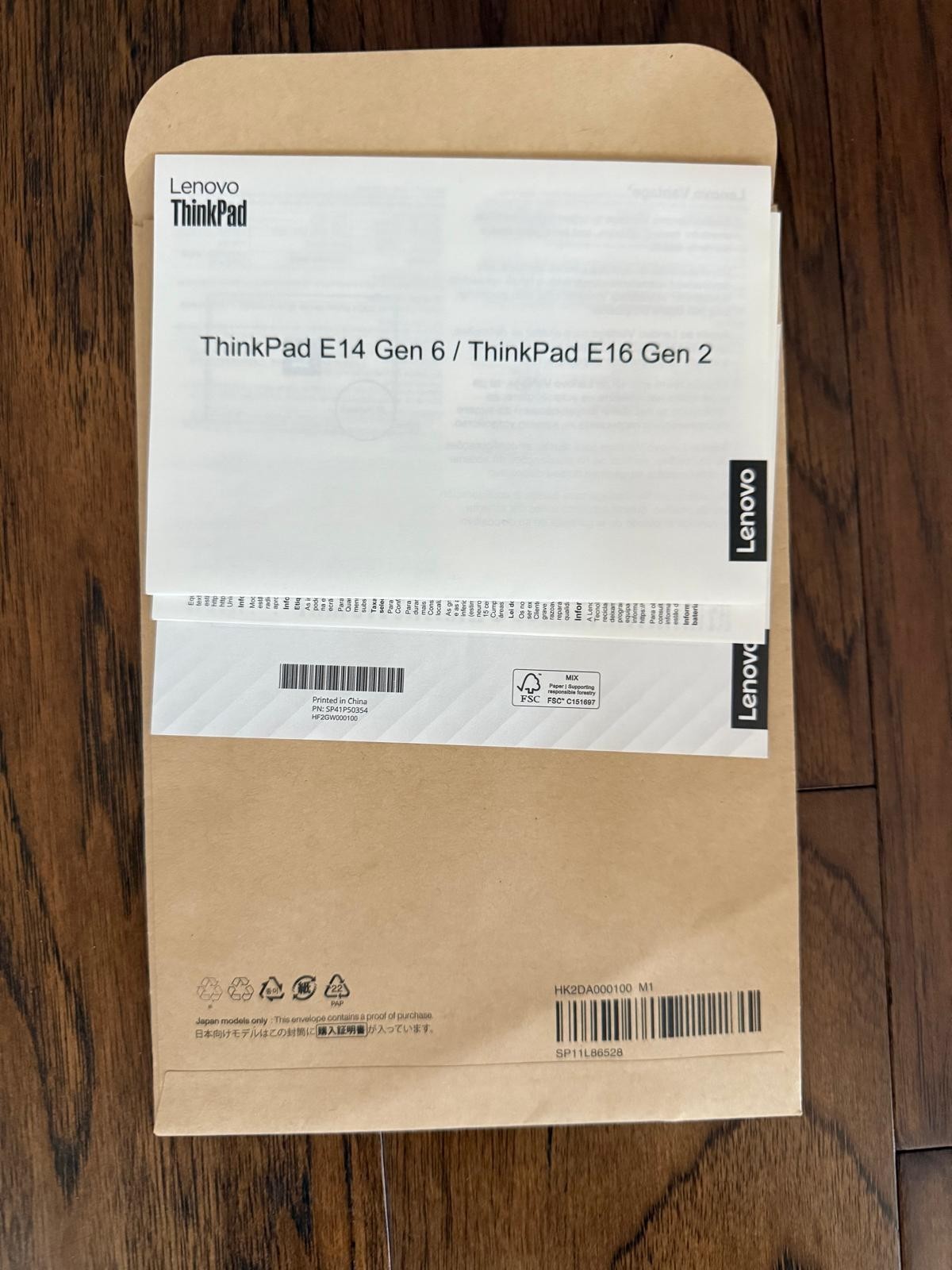 Lenevo ThinkPad E14 Gen6 14″- Barely used ( 1 month) comes w/ docking station