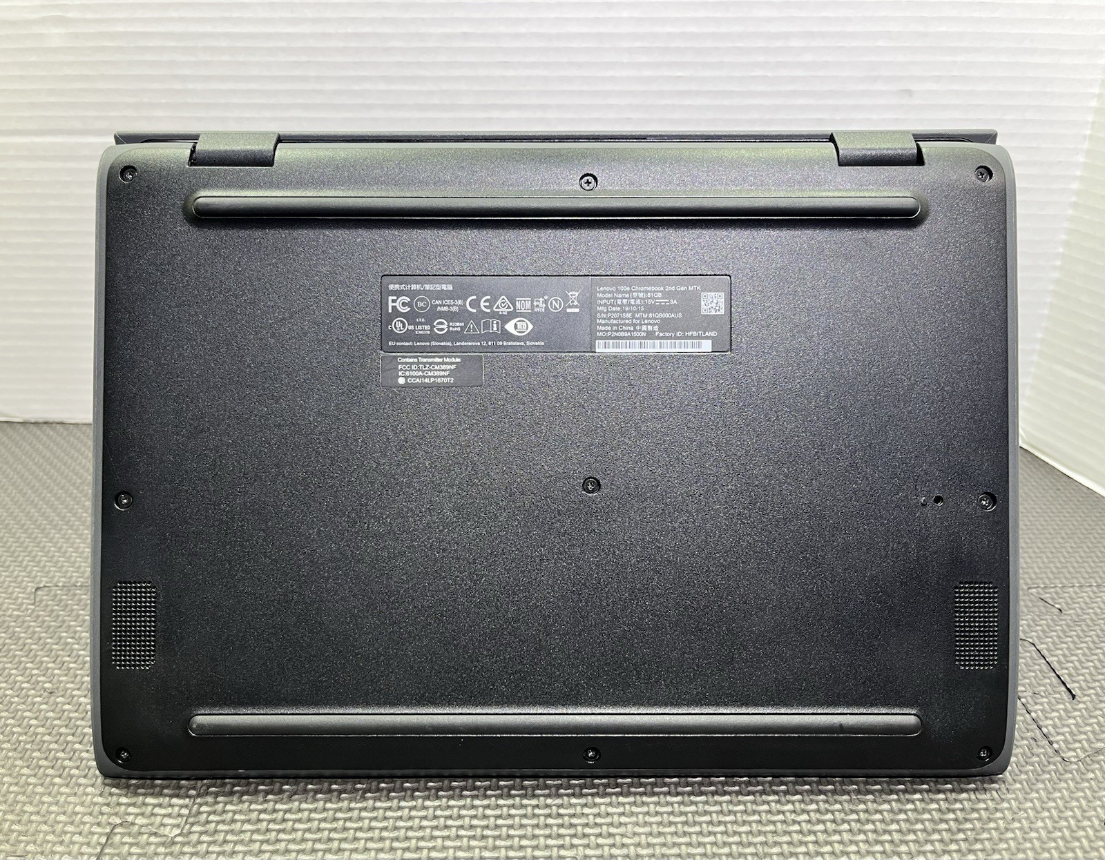 Lenovo Chromebook 100e 2nd Gen 11.6″ 4gb 32GB SSD , Working , No charger