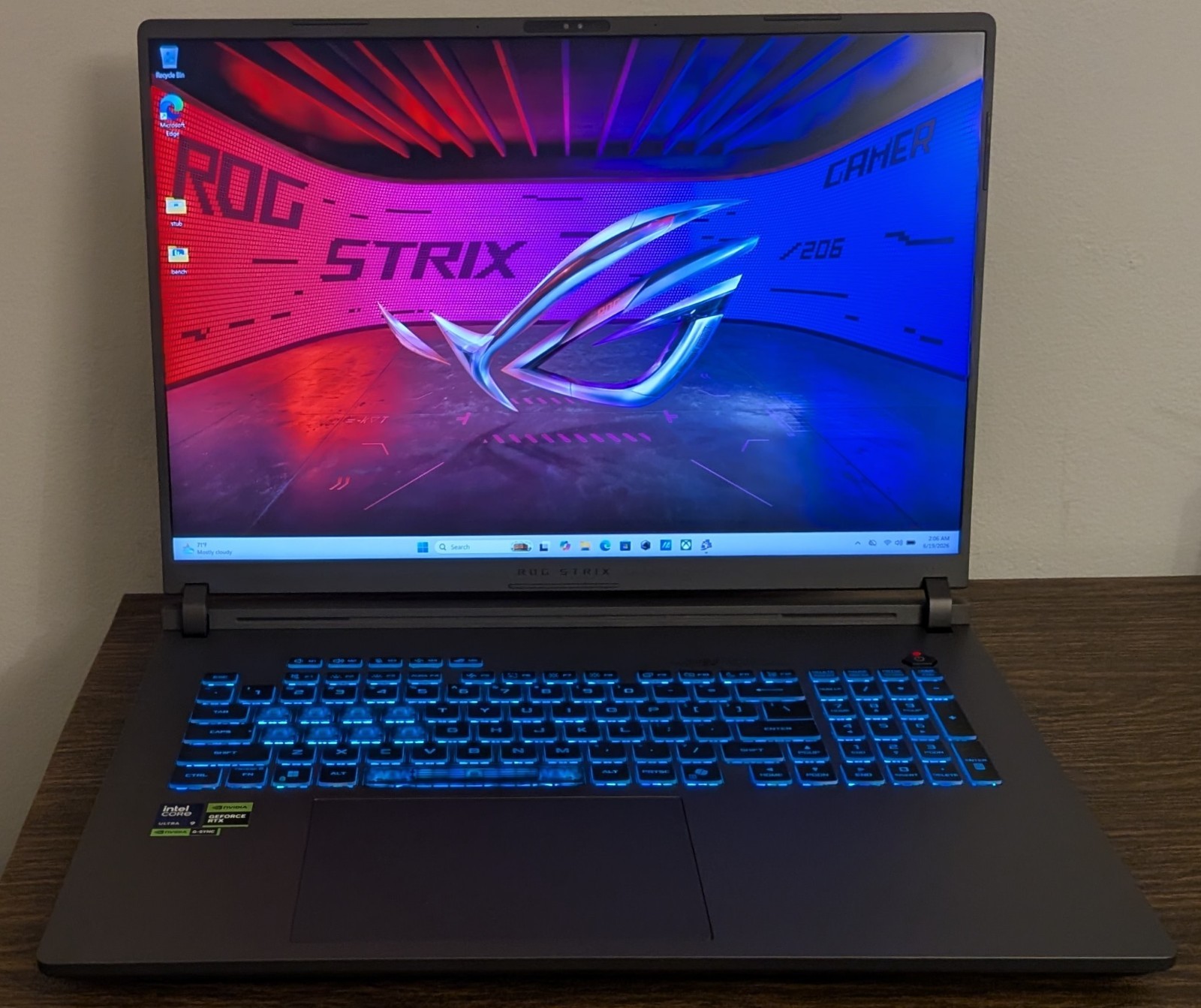 ASUS ROG Strix G18 QHD+ 240Hz (Core Ultra 9 275HX, 32GB/2TB SSD, RTX 5080) Gray