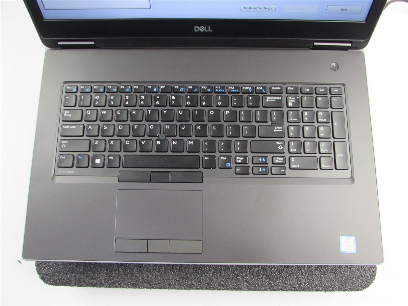 DELL PRECISION 7740 17.3″ I7-9750H NO SSD 64GB RAM NVIDIA RTX 4000 NO O.S