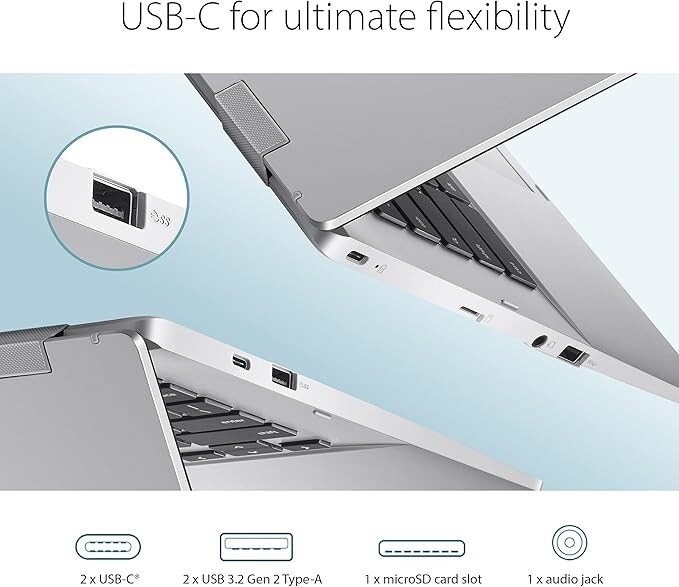 Asus Chromebook CX1 14″ Intel Celeron N4500 4GB 64GB eMMC Chrome CX1400CKA-AS44F