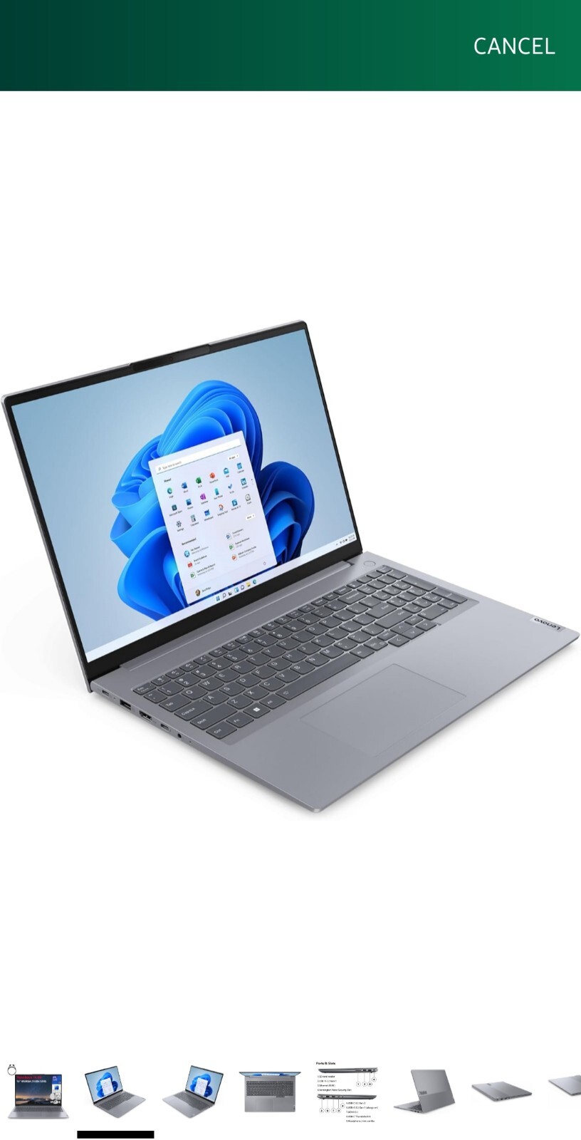 Lenovo ThinkBook 16 G6 16″ FHD+ Laptop Computer, 13th Gen Intel 14-Core i7-13700
