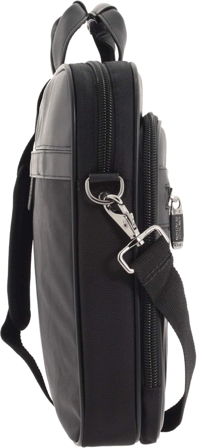 Kenneth Cole Reaction Urban Traveler Slim 18.4″ Laptop Sleeve Top Zip Bag, Black