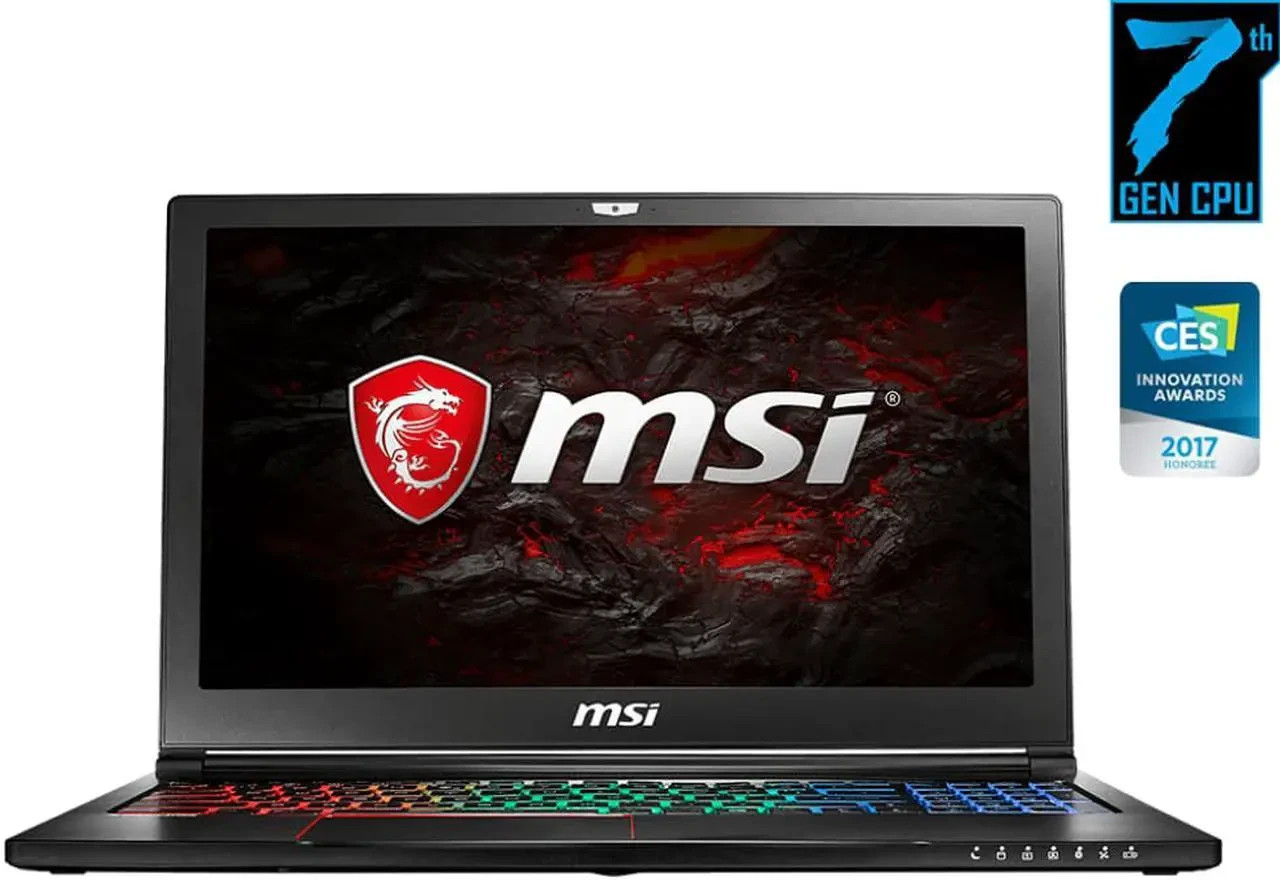 MSI GS63VR 15.6″ I7-7700hq 32GB 2000GB + 2000GB NVIDIA Geforce GTX 1060