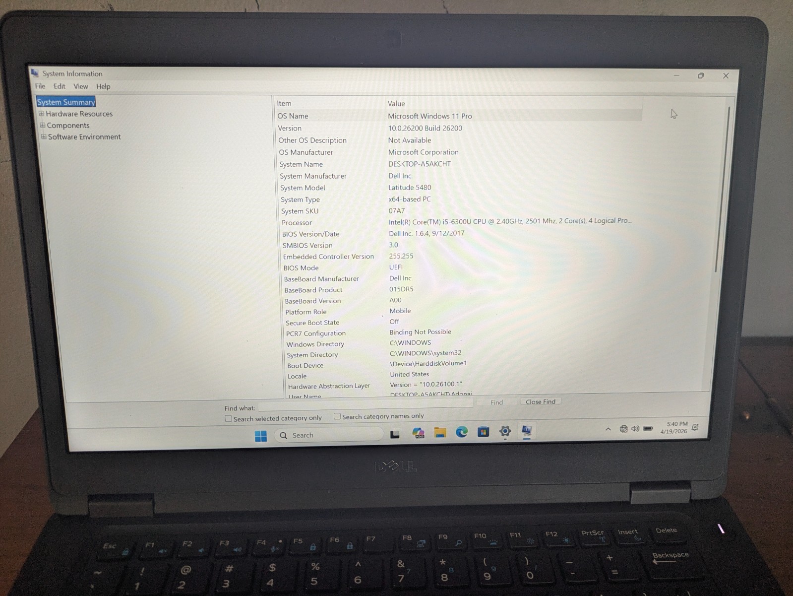 Dell Latitude 5480 14inch(256GB,Intel Core i5-6300U 2.4GHz,16GB RAM)Laptop-Black