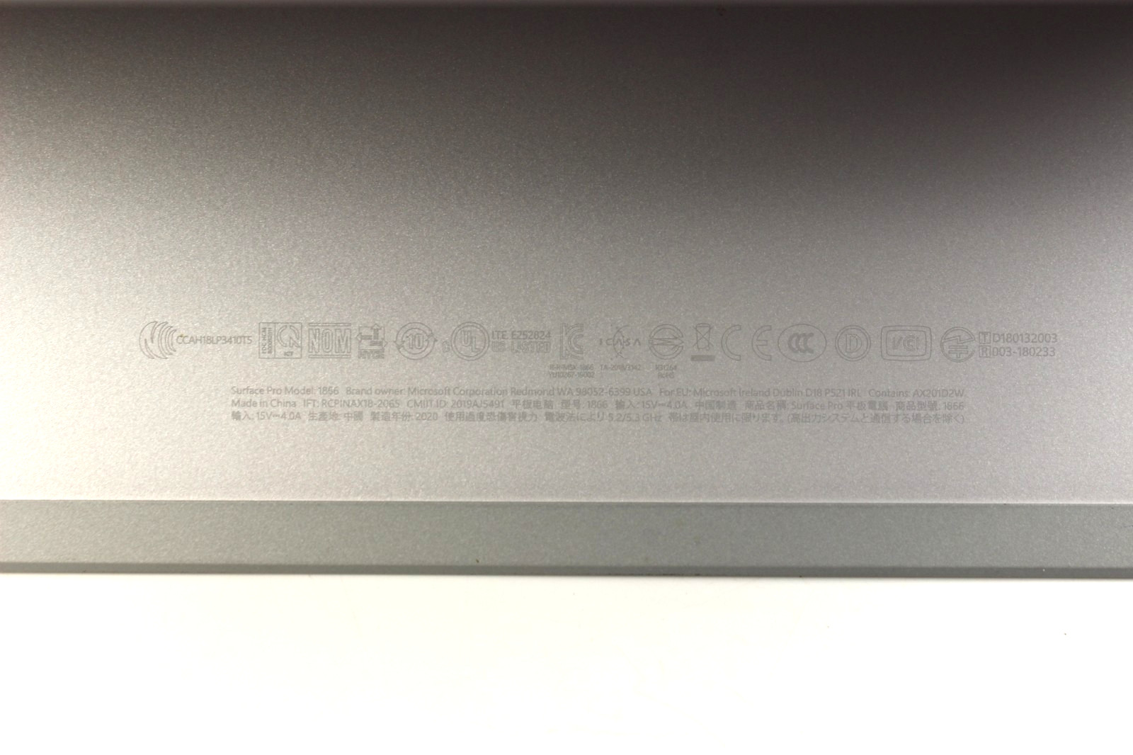 Microsoft Surface Pro 7 1866 Windows 10 Tablet Computer w/Keyboard Type Cover