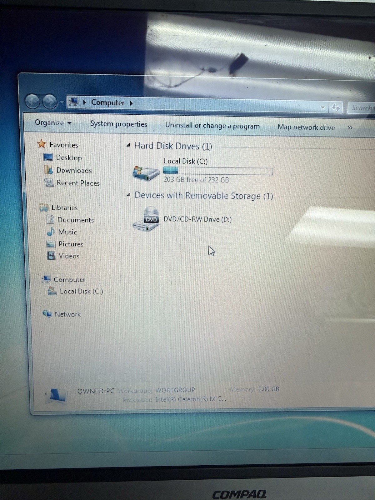 Compaq Presario C500 15.4″ Windows 7- 250HDD 1.60GHz 2GB DVDRW Vintage Retro