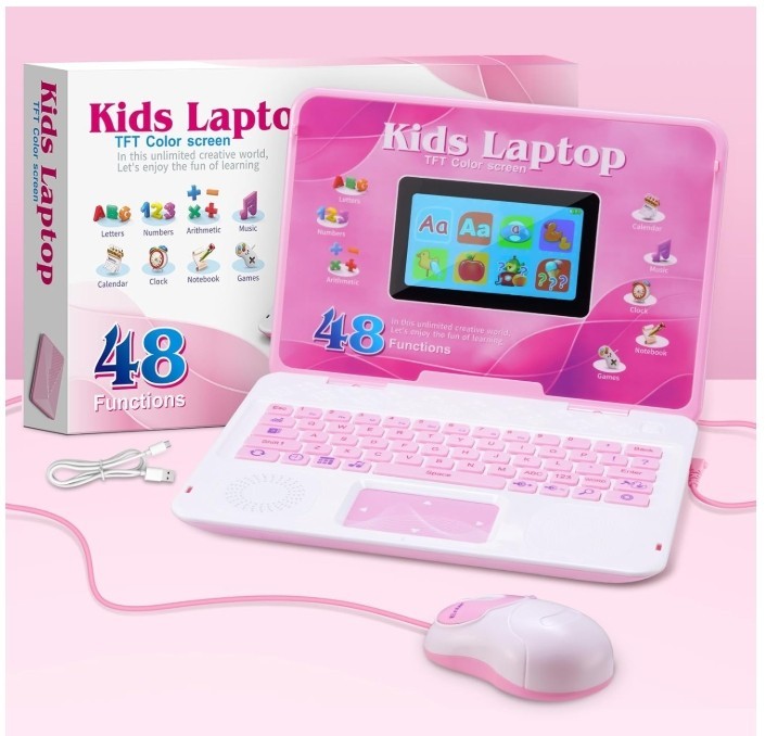 Kids Laptop, Educational Color Screen Laptop with 48 Learning Modes