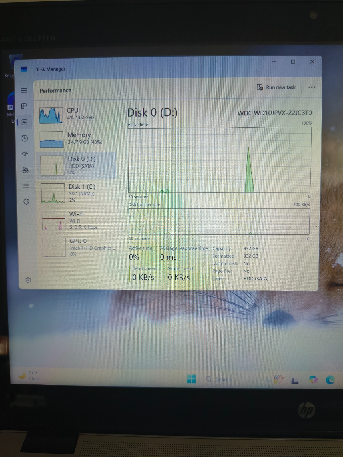 HP 15.6″ Elitebook G3 Core i5VPRO@2.4GHz 256GB NVMe SSD+1TB HDD Windows 11 Pro