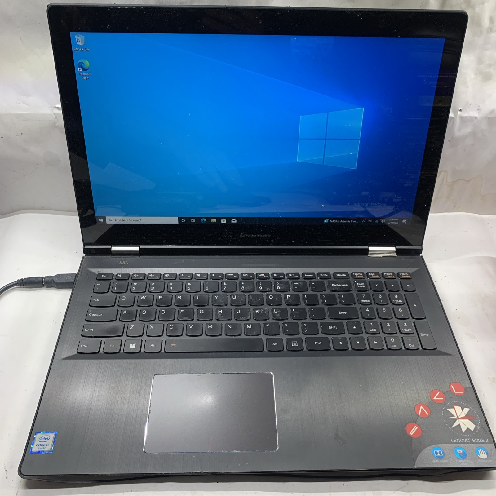 LENOVO EDGE 2 1580 FHD Touchscreen INTEL CORE I7-6500U 120GB 8GB NO OS – Read