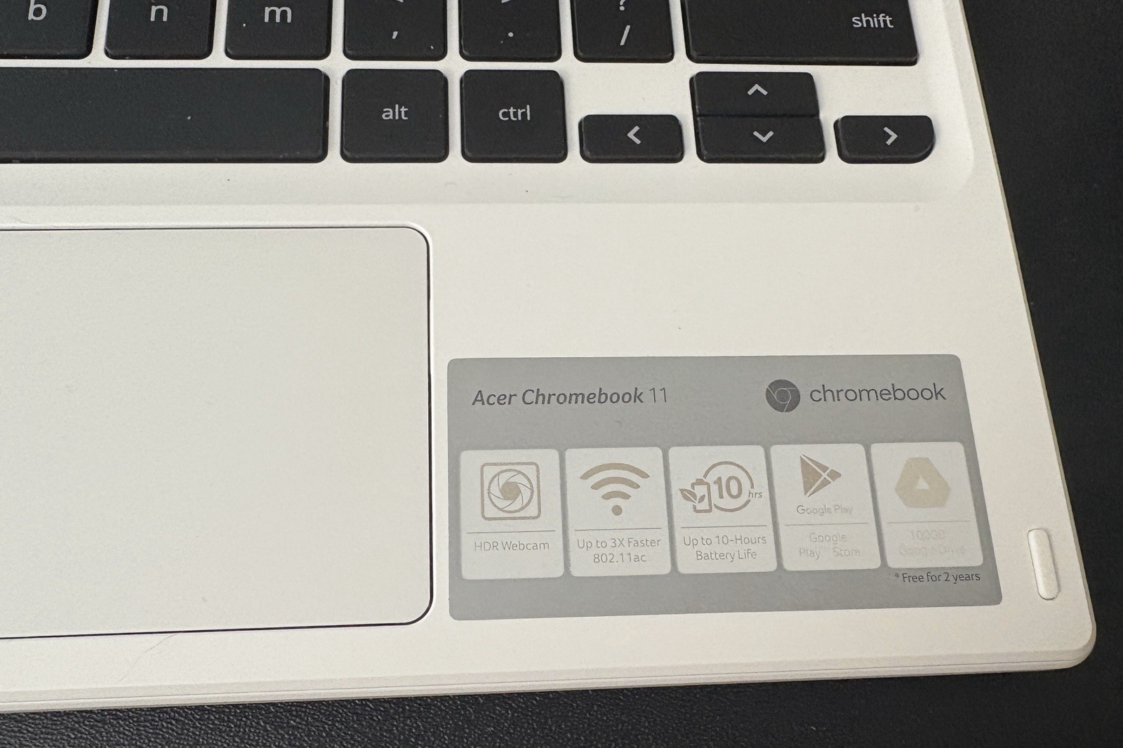 Acer Chromebook N15Q8 11.6″ Intel N3060@1.6GHz 4GB RAM 16GB SSD C738T | C1119