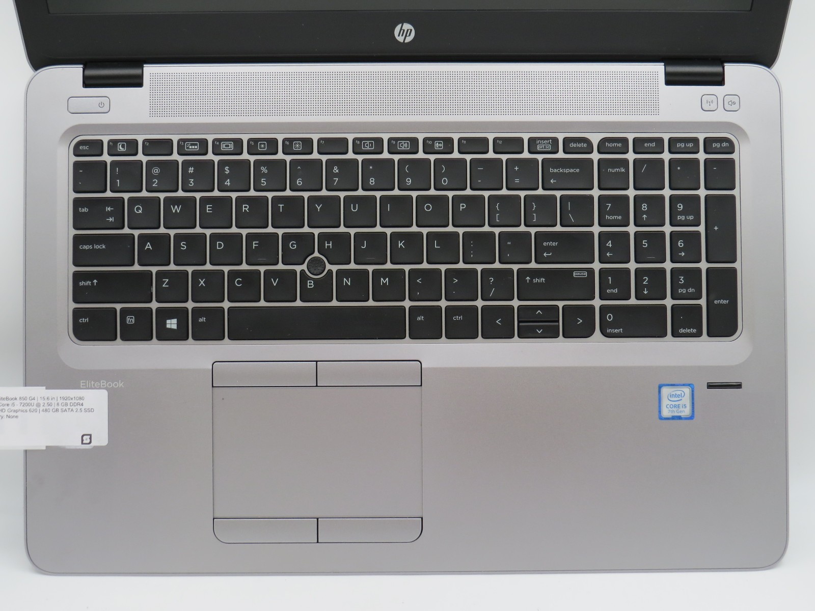 i5-7200U @ 2.5GHz 8GB DDR4 480GB 2.5″ SATA SSD HD 620 15.6″ No Batt/OS/AC