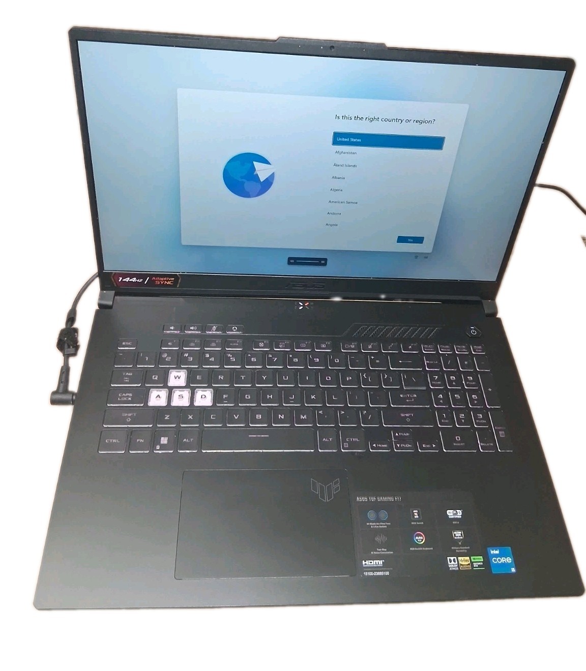ASUS TUF Gaming F17 Gaming Laptop — FX707ZC-ES53