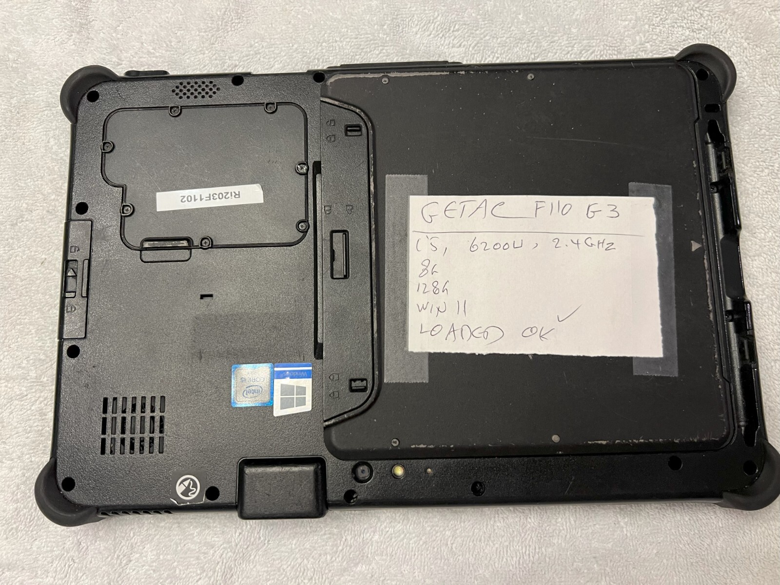 Getac F110 G3 i5 8GB 128GB Window 11 Pro Used