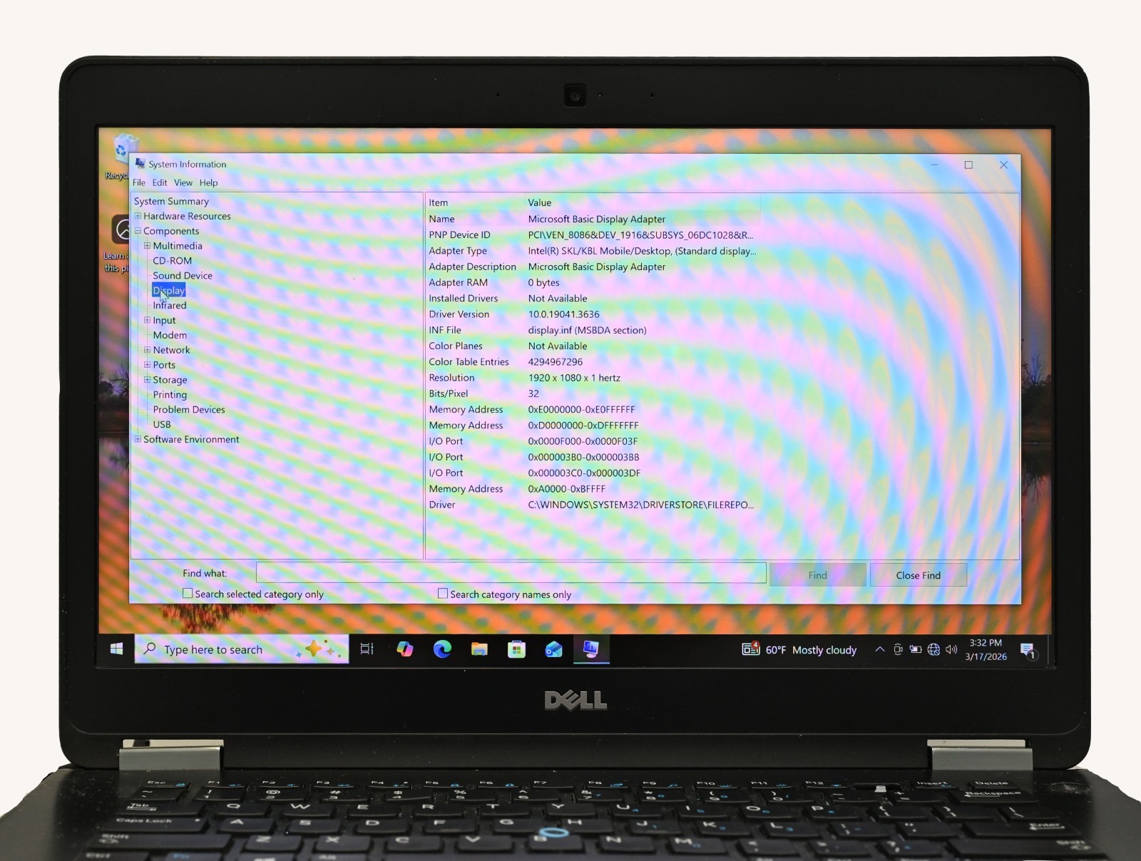 Dell Latitude E7470 i7-6600U 2.6GHz 16GB RAM 128GB SSD – Win 10 Pro BH: 95.4%